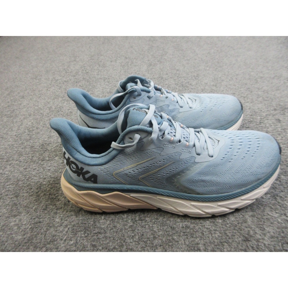 Hoka One One Arahi 5 Shoes Womens Size 8.5 Blue Running Sneakers WIDE Cushioned